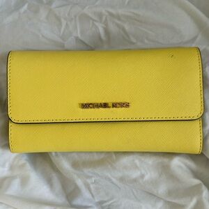 Michael Kors wallet yellow